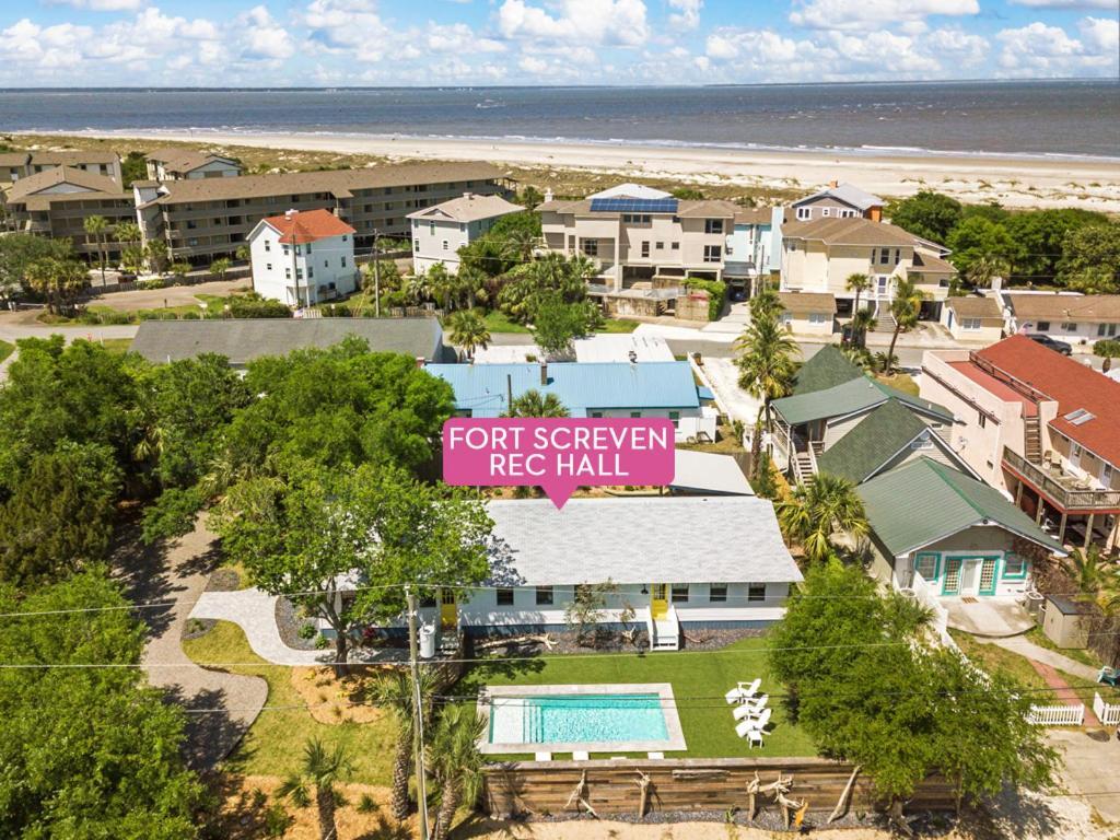 Willa Fort Screven Rec Hall Tybee Island Zewnętrze zdjęcie